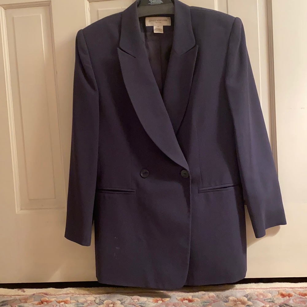 Jones New York Suit Jacket, Navy Blue